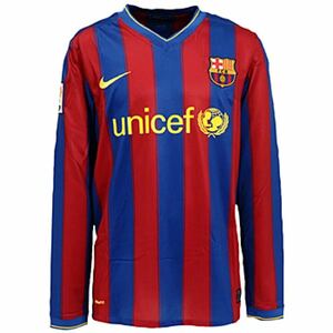 【未着用】FCバルセロナ (H) 09/10 No.10 メッシ ナイキ LS Mサイズ NIKE ホーム 長袖 シャツ