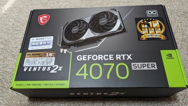 MSI GeForce RTX 4070 SUPER 12G VENTUS 2X OC 未開封新品