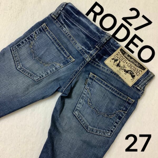 RODEO CROWNS TYPE2スリット スキニーデニム 27 ジーンズ デニム ギャル　渋谷109 ロデオ