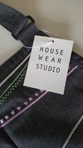 HOUSE WEAR STUDIOハウスウェアスタジオ　刺繍柄　エプロン　グレー/ブランド　送料185円_画像5