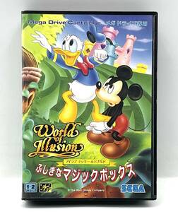  Sega .... Magic box Islay b Mickey & Donald MD Mega Drive exclusive use MEGADRIVE game cartridge game soft box instructions 