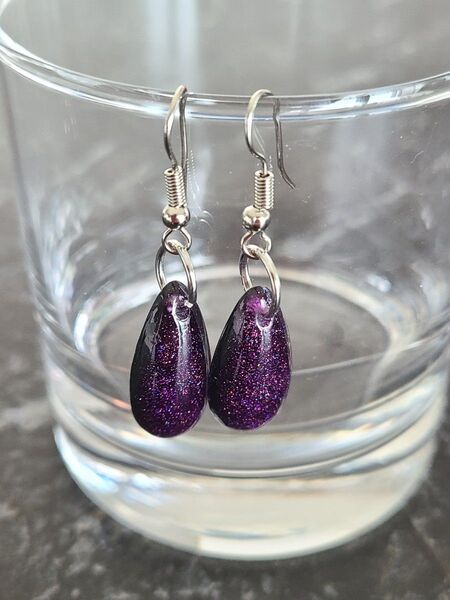 *ハンドメイド* レジン×ピアス 銀河