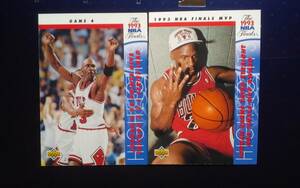 1993 UPPER DECK CHICAGO BULLS 【1993 NBA PLAYOFFS HIGHLIGHTS】 #201 & #204