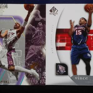 2001 UPPER DECK SPX TORONTO RAPTORS 【VINCE CARTER】 #82 & 2005-06 SP AUTHENTIC NEW JERSEY NETS #54の画像1