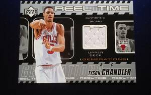 2002 UPPER DECK GENERATIONS CHICAGO BULLS 【TYSON CHANDLER】 REEL TIME auhtentic jarsey #TC-J