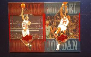 1999 UPPER DECK ATHLETE OF THE CENTURY CHICAGO BULLS 【MICHAEL JORDAN】 #19 & #20