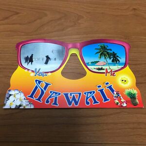 ☆新品未使用☆ハワイ　ポストカード　hawaii サングラス　HAWAII