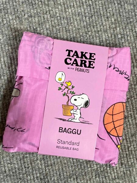 新品　BAGGU エコバッグ　スタンダード　スヌーピー