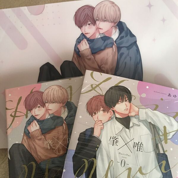 新品『肇×唯』『肇×唯0』 あゆ河 メロンブックス フロマージュ クリアファイル ボーイズラブ 特典 限定 非売品特典 限定特典
