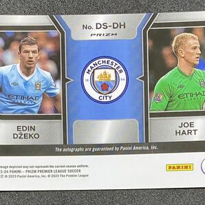 【直筆サイン 】Edin Dzeko / Joe Hart, Manchester City Dual Signatures Choice Prizms 2023-24 PANINI PRIZM PREMIER LEAGUE SOCCERの画像2