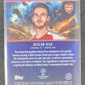 【50枚限定】Declan Rice Arsenal FC NOW STARRING Gold /50 2023-24 TOPPS UEFA CLUB COMPETITIONS SOCCERの画像2