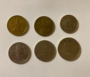 韓国硬貨 6枚