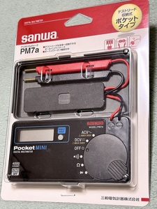 激安 新品 未使用 SANWA ポケット型 デジタルマルチメータ PM7a 送料込み DIY 超便利