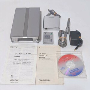 1円~ 動作品 SONY ソニー MDプレイヤー ミニディスクデッキ MDS-PC3 PCLK-MN10 リモコン RM-D52