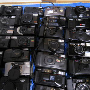 大量 ジャンク品 フィルムカメラ等 91台セット まとめて Canon OLYMPUS KONICA MINOLTA Nikon RICOH KYOCERA FUJI FUJIFILM PENTAX等の画像2