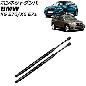 ボンネットダンパー BMW X6 E71系 2008年～2014年 ブラック ステンレス製 入数：1セット(2個) AP-4T1994