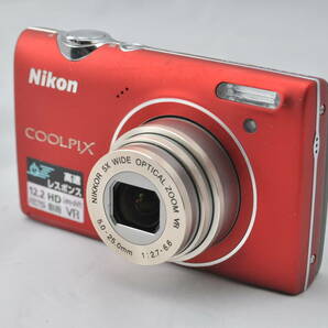 【送料無料】Nikon COOLPIX S5100 レッド コンパクトデジタルカメラ ニコン クールピクス #B24406の画像1