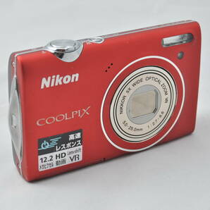 【送料無料】Nikon COOLPIX S5100 レッド コンパクトデジタルカメラ ニコン クールピクス #B24406の画像4