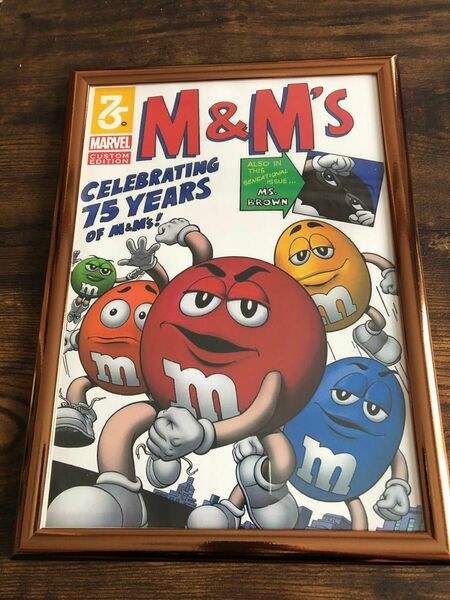 輸入キャラクターフレーム付ポスターM&Ms【A4サイズ】