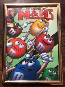 輸入キャラクターフレーム付ポスターM&Ms【A4サイズ】