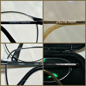 全メタルフレーム GIORGIO ARMANI CELINE 眼鏡 まとめ売り 大量 フレーム メガネ サングラス ブランド アルマーニ セリーヌ 金属 チタンの画像8