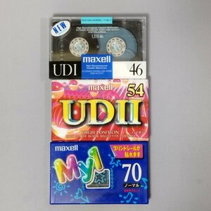 maxell UDⅠ 46 UDⅠ46(D) 46分 UDⅡ 54 UD2-54J 54分 My1 70 MY1-70 70分 カセットテープ 日立マクセル