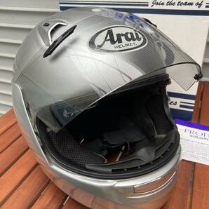 Arai アライ フルフェイスヘルメット プロファイル アルミナシルバー 59-60cm Lサイズ 格安 中古 オートバイ用ヘルメットの画像2