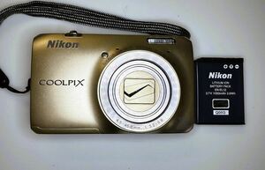 NIKON ニコン COOLPIX S6300 エレガントゴールド コンパクトデジタルカメラ ジャンク品 ＃0030