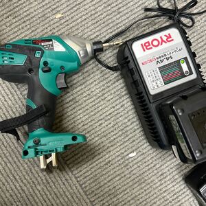 電動工具 充電式インパクトドライバー バッテリー2個 14.4V・DC 充電器 BID-1407