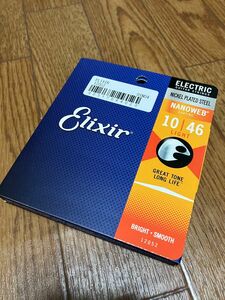 正規品 エレキギター弦 NANOWEB ELIXIR Light 10-46