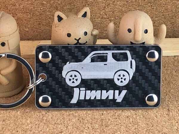 ナンバープレートキーホルダー （jimmy、ジムニー、オリジナル）