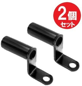 バイク クランプバー 2個set ミラー ネジ 取付け スマホホルダー ステー 黒 増設 22mm ドラレコ 固定 クランプ