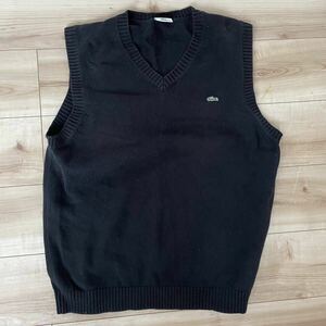 ニットベスト LACOSTE Vネック ラコステ 古着