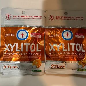 キシリトール・タブレット《オレンジ》　35g入り2袋　日本歯科医師会推薦商品　シュガーレス