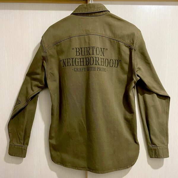 【完売品、未使用】定価以下　NEIGHBORHOOD×BURTONネイバーフッド　ミリタリーシャツ　ミリタリージャケット シャツ 