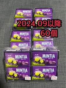 アサヒ asahi ミンティア MINTIA グレープ味 60個セット