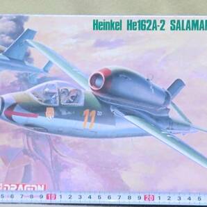 【ドラゴン/ハセガワ】 ハインケル He162A-2 “サラマンダー”・ 1/72スケール 【未組立】の画像1