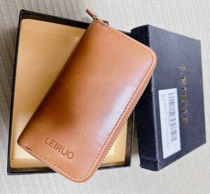 LEIRUO キーケース 車キーケース カードキーケース スマートキーケース 本革 専用BOX付き メンズ ギフト プレゼント