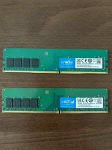 Crucial DDR4-2666MHz 16GB (8GB×2枚キット) CT8G4DFS8266 デスクトップ用 PCメモリ 