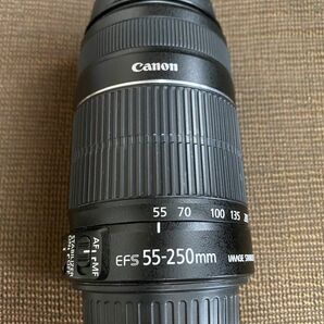 Canon EF-S55-250mm F4-5.6 IS II 2 純正レンズフード、レンズフィルター付