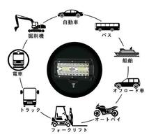 LEDワークライト フォグランプ 12v-24v 120w ジムニー 　M7_画像6