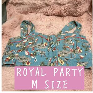 ROYAL PARTY ロイヤルパーティー　Mサイズ　ビスチェ　フラミンゴ柄　かわいい　キャミソール　 ブラトップ