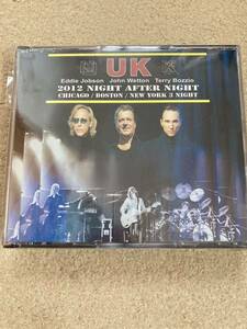 UK U.K. ユーケー　2012 シカゴ　ボストン　ニューヨーク　6枚組　CD eddie jobson john wetton terry bozzio