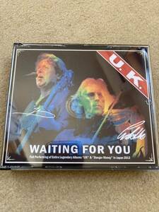 UK U.K. ユーケー　waiting for you 2013 3枚組　リハーサル収録　CD eddie jobson john wetton 