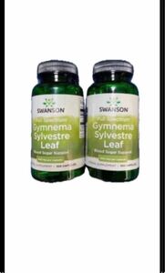 ご飯やチョコ等の糖質対策に！スワンソン期限は2026年以降！一 粒にギムネマ400mg100カプセル ギムネマシルベスタ×2