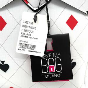 １円〜 ◇定価2.6万円 美品◇ SAVE MY BAG MILANO ハンドバッグ トートバッグ 腕掛け 総柄 フラップ メンズ レディース ユニセックスの画像3