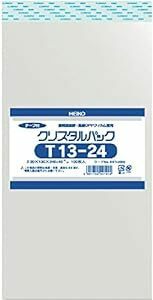 シモジマ ヘイコー 透明 OPP袋 クリスタルパック テープ付 13×24cm 100枚 T13-2