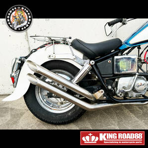 【 モニター価格■数量限定■送料無料！ 】ホンダ ジャズ AC09 KingRoad88 オリジナル スラッシュカット UP ダブル マフラーの画像7