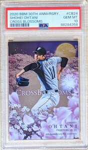 【大谷翔平 PSA10】2020 BBM 30周年 CROSS BLOSSOMS 送料無料 TOPPS