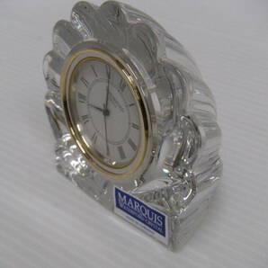 392 waterford crystal ウォーターフォード 置時計 ガラス細工 クリスタルガラス ヴィンテージ アンティーク レトロ 時計 とけい 置物の画像4